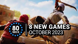 8 Awesome New Games in 80 Seconds | October 2023