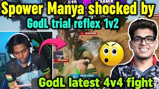 Godlike vs Soul latest fight 🔥 Spower Manya shocked by GodL trials reflex 1v2 🥵