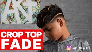 BARBER TUTORIAL: TEXTURED CROP TOP WITH DROP FADE!