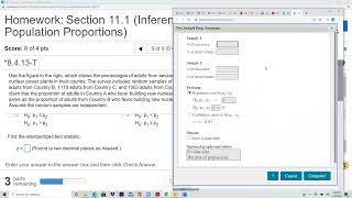 Elementary Stats Lesson 147: 2- Sample Proportions Hypothesis Test Contd (Section 11.1 Problems 8-9)