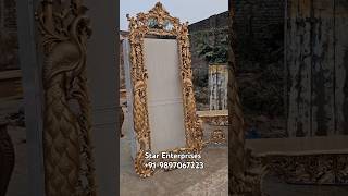 Peacock Wooden Frame. #frame #woodenframe #mirrorframe #woodfurniture #woodenfurniture #shorts #yt