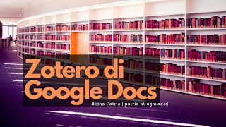 Menggunakan Zotero di Google Docs