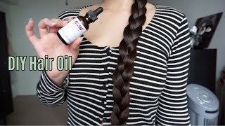 DIY Hair Oil | Reduce Frizz, Breakage, and Split Ends