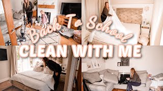 CLEAN WITH ME BACK TO SCHOOL | GETTING BACK INTO A ROUTINE CLEANING MOTIVATION | Emma Nightingale