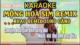 Karaoke Nhạc Việt Remix _Mộng Hoa Sim- Oanh Tạ ( Cover )Chuyện Hoa Sim Bên Lưng Đồi | Minh Tan Beat