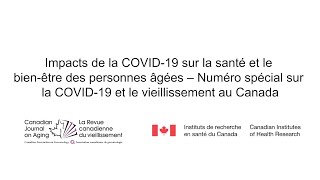 Répercussions de la COVID-19 sur la santé et le bien-être des personnes âgées : Spécial RCV