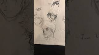 Some FACE Drawings! #mangaart #animeart #drawing  #sketching #fanart #mangadrawing #arttutorial