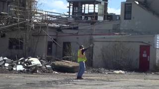 A truck moves in this spring at the former Nepera site in Harriman