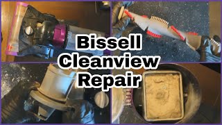 Bissell Cleanview 1822 Loss of Suction Repair- How to do an Easy Bagless Upright Vacuum Tune Up