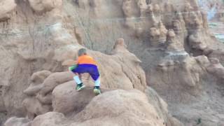 Exploring in Goblin Valley Utah