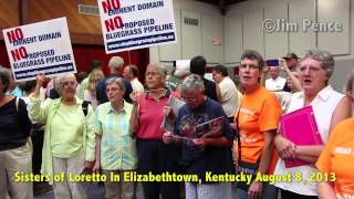 Sisters of Loretto Respectfully Protest The Bluegrass Pipeline In Elizabethtown, Kentucky.