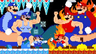 HOT and Cold Battle: What If Mario Touch Burning and Icing Everything? | 2TB STORY GAME