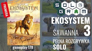 Ekosystem 3: sawanna | PREMIERA | pełna rozgrywka solo | zasady gry | gameplay 178