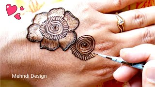 Easy Mehndi Design For Back Hand || Intricate Mehndi Design || Anita patel's Art