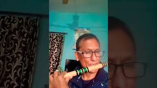 O door ke mushafir hum ko bhi saath le le# song#flute dhun # shorts