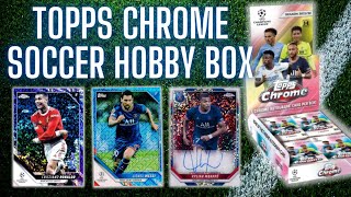 2021-22 Topps Chrome UEFA Champions League Soccer Hobby Box Opening!