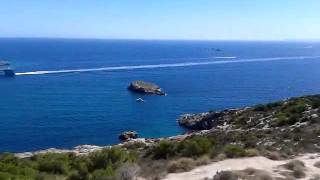 Panoramic View of Ibiza from Ibiza's old town castle