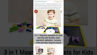 #toys 🧮 toys/items for toddlers to learn alphabet 🔤 #alphabet #toddlers #kids