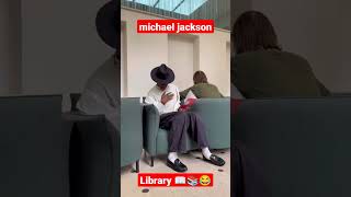 michael jackson in the library📚 // Akamz #shorts #library   #michaeljackson #funny #akamz