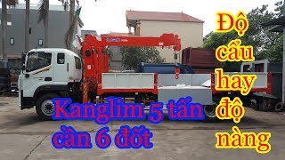 Độ cẩu hay độ nàng Kanglim 5 tan KS1056 gắn trên xe Auman đời mới đẹp mê ly