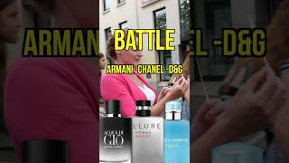 Giorgio Armani Acqua di Gio Parfum vs Chanel Allure Homme Sport vs D&G Light Blue pour Homme Intense