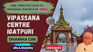 Igatpuri Vipassana Centre | A One-Minute Journey to Peace: Dhamma Giri Vipassana Centre #vipassana