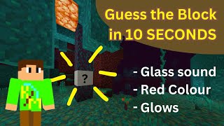 60 Seconds GUESS THE BLOCK CHALLENGE!