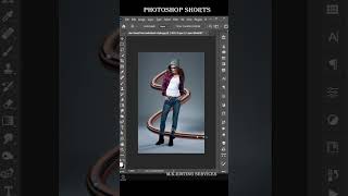 How to create Long Face Stretch Effect on Portrait image Tutorial#trending #shorts