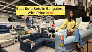 Best Sofa Sets Store, IKEA Bangalore | Wooden Sofa | Sofa cum Bed @khushbushetty #sofa #ikea #bed