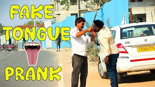 Funny Fake Tongue Prank l bsk prank videos