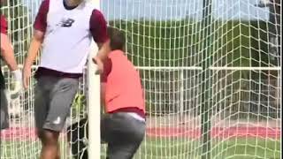 Alisson Produces Stunning Save During His First Liverpool Training Session