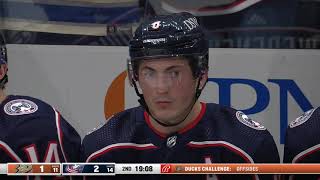 Zach Werenski Disallowed Goal vs. Ducks (Dec. 9, 2021)