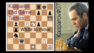 Chess Puzzle: Garry Kasparov End Game Tactics | Force Checkmate | Positional Game | ft. Vijay Joshi