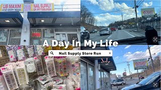 Come With Me to the Nail Supply Store💅🏽| US Maxim Nail Supply | Pittsburgh, PA🌆| Vlog