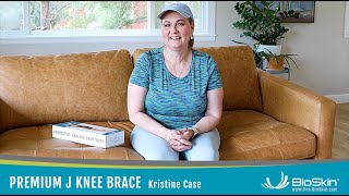 Premium J Knee Brace Testimonial with Kristine Case