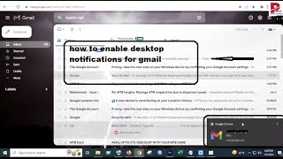 how to enable desktop notifications for gmail | কিভাবে মেইলের নোটিফিকেশন অন করবেন ।#notification