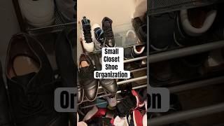 #smallcloset #shoeorganizer #organizingideas #shoeslover #closetorganization #shorts #smallyoutuber