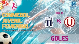 🔥𝙍𝙀𝙎𝙐𝙈𝙀𝙉 𝘿𝙀 𝙂𝙊𝙇𝙀𝙎 𝘼𝙄𝘾🔥 | 🏆𝗙𝗲𝗰𝗵𝗮 6 | SUB 16 Universitario 🆚 Alianza Lima