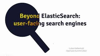 Beyond Elasticsearch: user-facing search engines