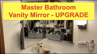 Master Bathroom Vanity Mirror with STORAGE ***Upgrade***   #ourbighouseinthelittlewoods