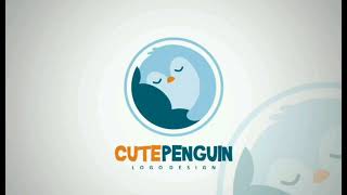 logo design tutorials. sleeping penguin logo