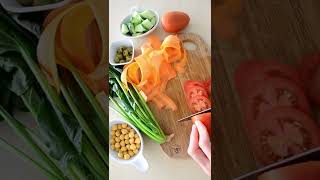 Ensalada de Garbanzos, espinacas, con vegetales! es de locos