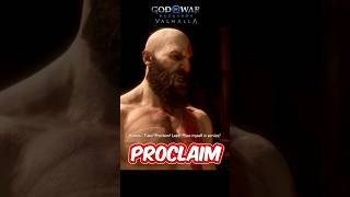 Kratos : Take, Proclaim, Lead !  #ps5 #godofwarragnarok #shortsfeed