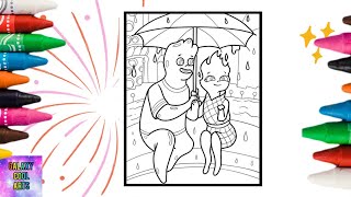 Elemental Coloring Pages Ember  And Wade #drawing #coloring_pages