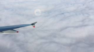 Glory (halo) around the shadow of a plane