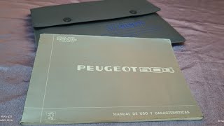 Manual de Uso y Características de Peugeot 504 Año 1985 original con sobre contenedor