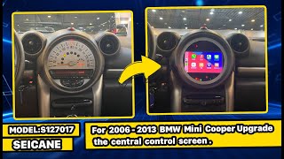 DIY upgrade | How to install car radio for BMW Mini Cooper 2006-2013 with carplay andorid auto？