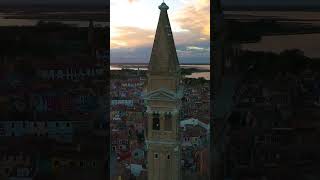 Burano - Venice #shorts #fouryourpage #tower #burano #venice #drone #fyp #picturesque #awe #travel