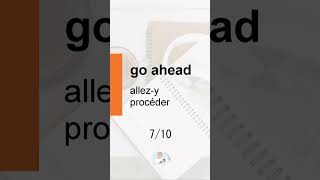 [French] Phrasal verbs 【go】 10 sélections #Shorts #english #anglais #phrasalverbs #learnenglish