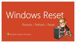 Repair your own computer 2 -  System Reset